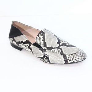 J Crew Snakeskin Convertible Smoking Slipper Loafer Size 8